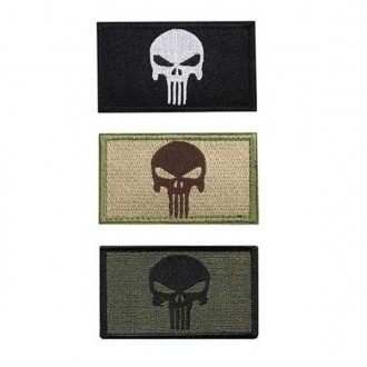 Skull Velcro thêu Wappen Patch