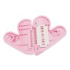 Feel Store Double Sided Pink Cut Heart Brush Cắt Lược Tự Y Zone Tẩy lông