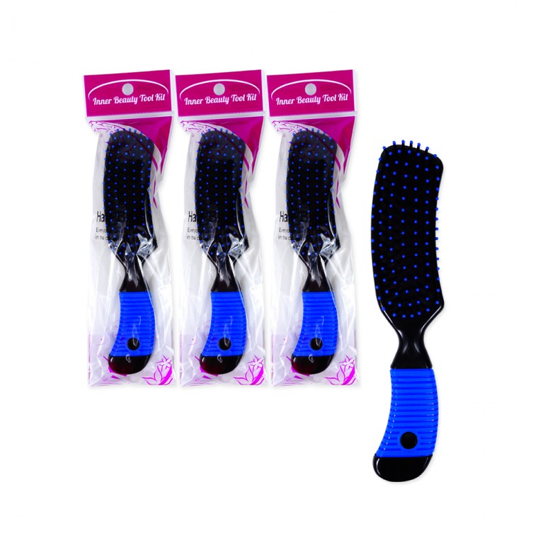 Bàn chải cao su Inner Beauty (Trung bình) - 3 lược Cushion Comb Brush Beauty Comb