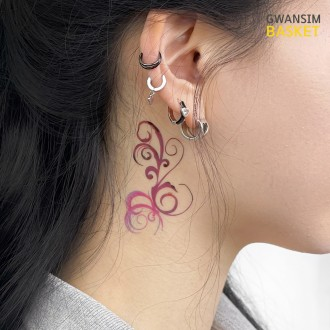 Miếng dán hình xăm 30 tờ (1 bộ) Miếng dán hình xăm Henna, hình xăm liền, miếng dán hình xăm tùy chỉnh