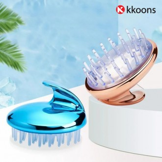 Bàn chải dầu gội silicone không gây dị ứng Kuns Bàn chải tóc da đầu