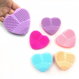 Bàn chải giặt Pad Bàn chải trái tim Máy giặt Silicone Pad rửa Bàn chải Washboard Hút Silicone Pad