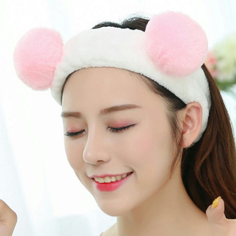 Bear Microfiber Face Wash Band Hair Band Wash Band