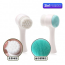 1 + 1 Dual 3D Pore Brush 2in1 Lông bàn chải siêu mịn làm sạch da mặt bằng silicone làm sạch mụn đầu đen quản lý lỗ chân lông tẩy da chết