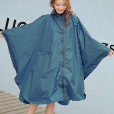 Áo mưa Poncho Unisex JDT Áo mưa leo núi di động màu xanh