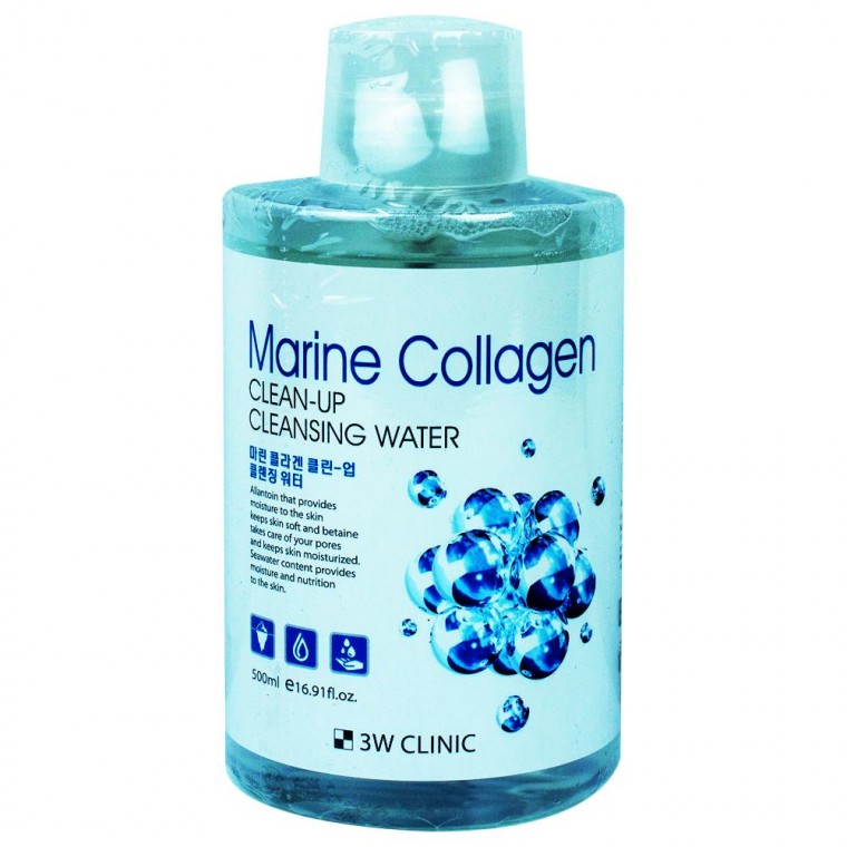 Nước tẩy trang 3W Clinic Marine Collagen Cleanup 500ml