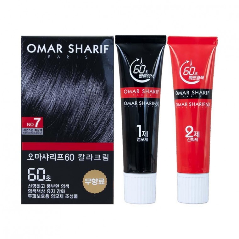 Thuốc Nhuộm Tóc Omar Sharif 60 Màu Kem Số 7 Nâu Đậm Tự Nhiên