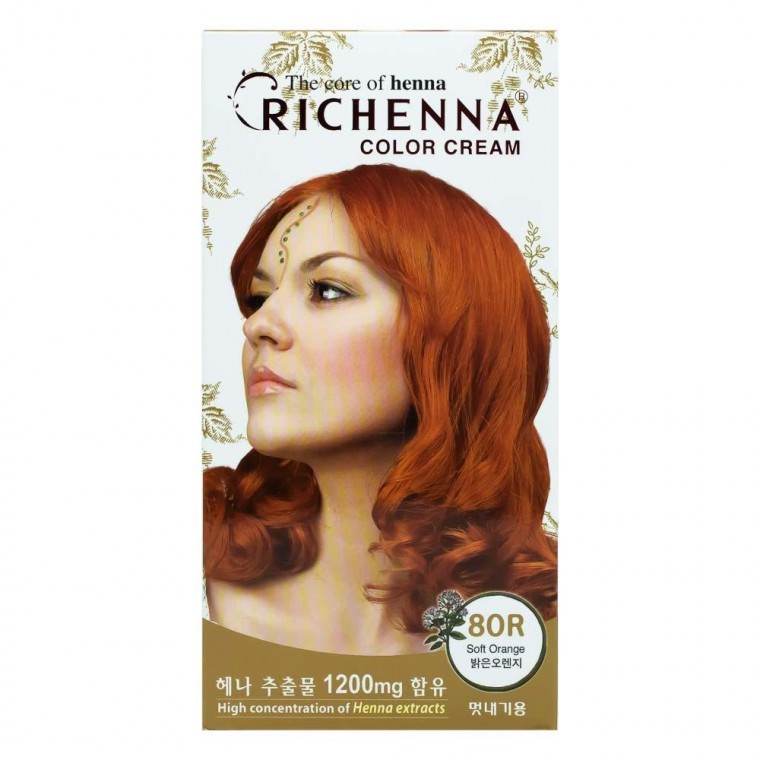 Thuốc nhuộm tóc phong cách Richena Color Cream 8OR màu cam sáng