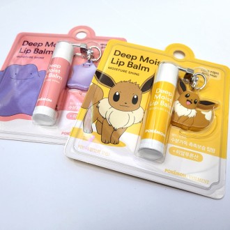 Bellman Pokemon Deep Moist Eevee Metamon Keyring Son dưỡng môi Selection 1