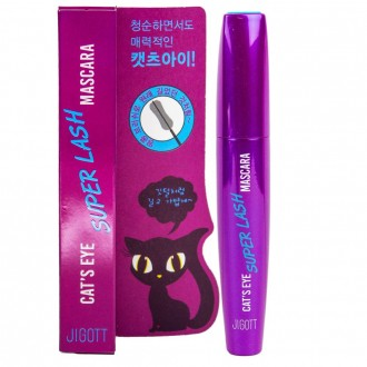 ZIGOTT Cat's Eye Super Lash Mascara Đen 12g-Tím