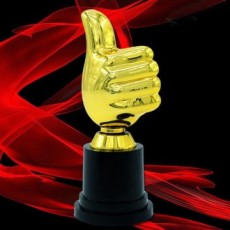 Thumbs Up Mini Trophy Lễ trao giải Trường mầm non Tuyên dương Nhân viên xuất sắc Danh dự Học sinh Chiến thắng Cúp Cuộc thi Vàng