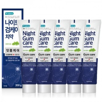 Kem đánh răng Kumho Dental Pharmaceutical Night Gum Care Gum Care Kem đánh răng 200g x 5EA