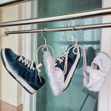 Móc treo giày sneaker bằng thép không gỉ hình chữ W trong nhà giá phơi giày móc treo giày sneaker