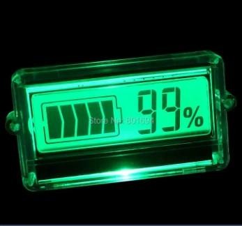 Đèn báo điện còn lại Đèn báo DC 12V Máy kiểm tra pin LCD