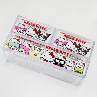 Hộp đựng phụ kiện acrylic trong suốt kỷ niệm 50 năm Sanrio Hello Kitty (2 loại)