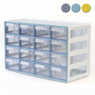 Retem System Up Multibox Vừa 16 ngăn Sắp xếp bàn Sắp xếp đa năng Sắp xếp acrylic Sắp xếp mỹ phẩm Sắp xếp đồ vật nhỏ