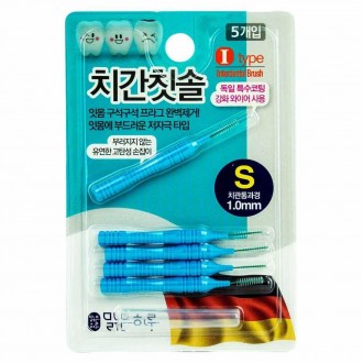 Bàn chải kẽ răng Clear Day I Type 5 miếng S (1.0mm)