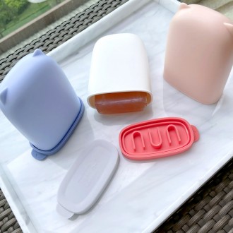 Hộp xà phòng di động nắp silicone hộp đựng xà phòng