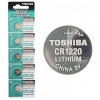 Pin lithium Toshiba CR1220 1 bộ (5P) pin chìa khóa xe 3V