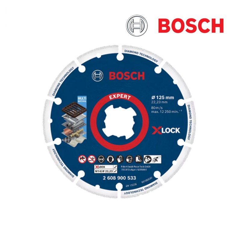 Đá cắt đa lưỡi Bosch X-LOCK Lưỡi mài X-LOCK 5 inch