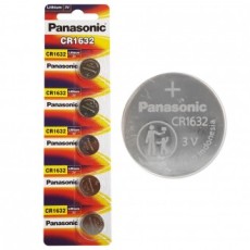 Pin lithium Panasonic CR1632 3V 1 bộ (5P) dạng đồng xu