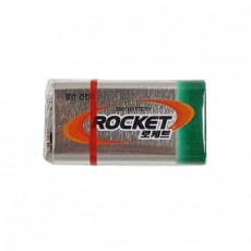 Pin mangan Rocket 9V 1P pin vuông không chứa thủy ngân