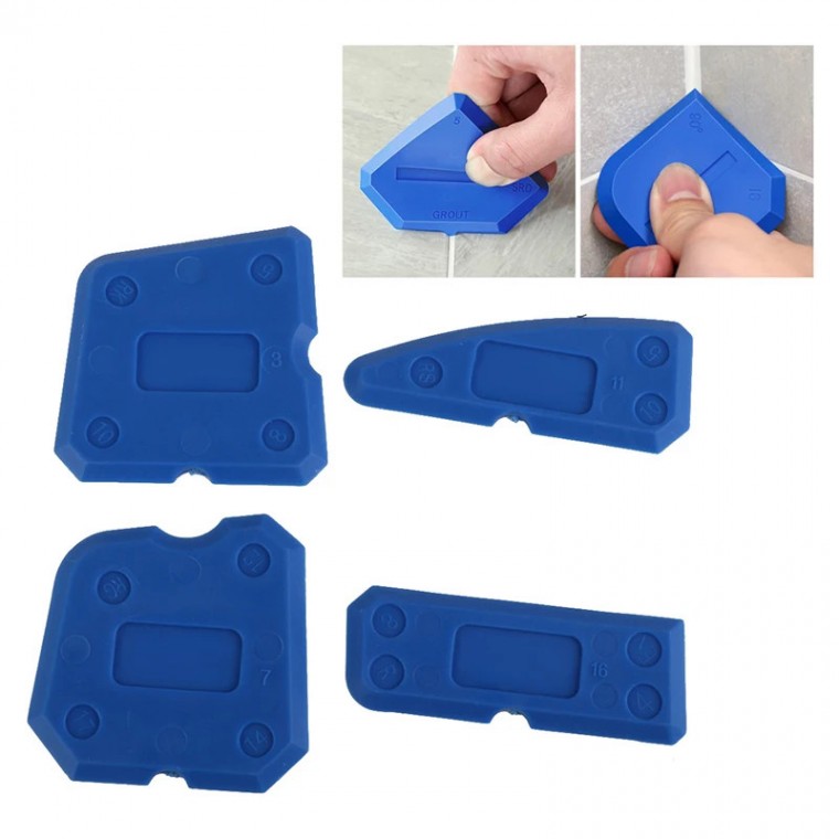 4P Silicone Hera Mắc Ca Dụng Cụ Phòng Tắm Bồn Tắm Vữa Làm Việc Hiên Nhà Bệ Cửa Sổ Tầng Lấp Đầy