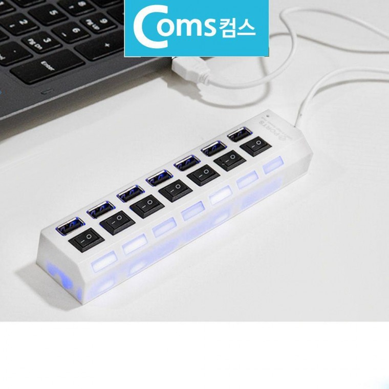 Bộ chia USB 7 cổng USB 2.0 không cần nguồn