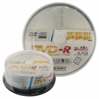 DD ZONE dvdr trống dvdr DVD-R 16X 4.7GB 25P (bánh)