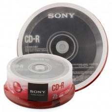 SONY dvdr trống dvdr CD trống CD-R 700MB 48X 25P CD CDRW CD trắng (bánh)