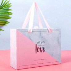 Hộp quà cẩm thạch hồng Dear Love (28x20.5cm)