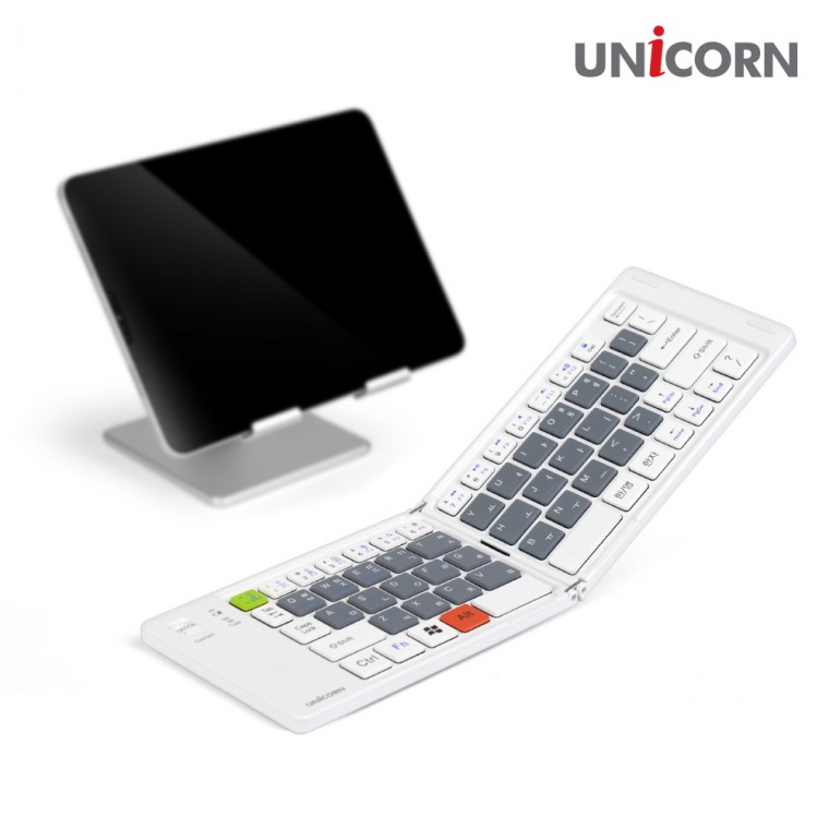 Bàn phím Bluetooth di động có thể gập lại Unicorn Bàn phím không dây mini có độ ồn thấp Phương thức sạc loại C BK-900SB