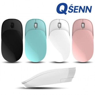 Chuột Qsen QSENN BM1100 Slide Fold Dual Wireless Low Noise [Đen Trắng Hồng Bạc Hà]