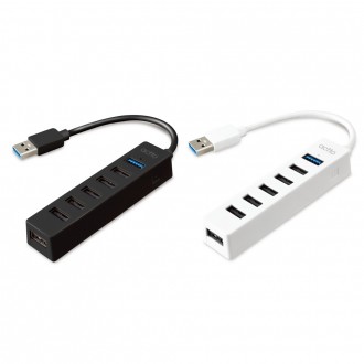 Actorats Hub USB 7 cổng HUB-35 màu trắng đen