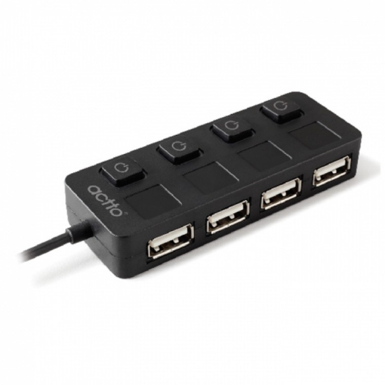 Acto USB hub HUB-21 80 cm đen 2.0 hub 4 cổng