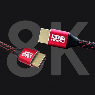 CÁP HDMI-H100 HIT Ultra HDMI 2.1 Màu đỏ tía Cáp 8K 10m