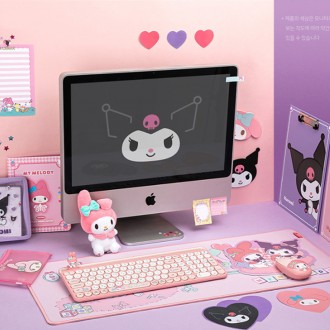 Hình nhân vật Sanrio Bộ thu bàn phím không dây đa cặp Kiskin Office