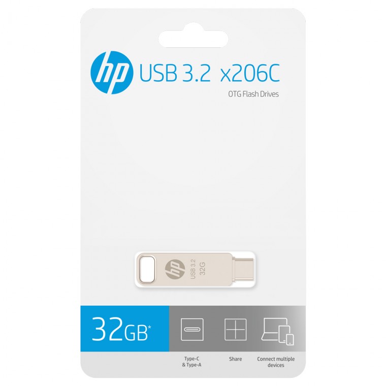 Ổ đĩa flash HP x206C USB 3.2 Bộ lưu trữ di động Ổ nhớ USB