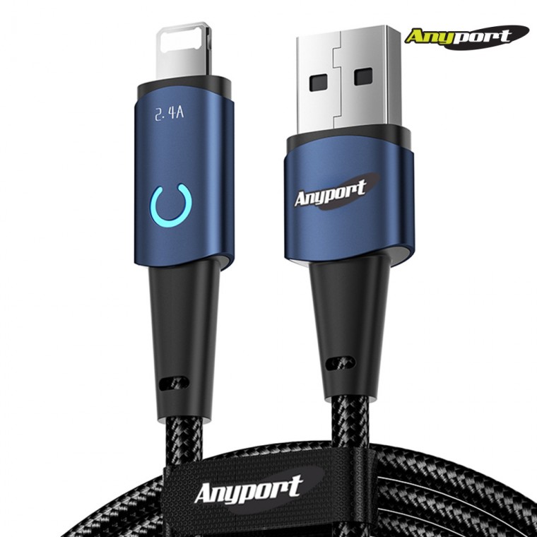 [Anyport] USB-A TO 8 pin 12W Cáp sạc nhanh Moonlight 3M UTAM12W