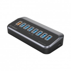 Orico C loại 8 cổng USB hub nguồn sạc QC 18W A đến C ㄱ cáp USB3.2 GEN1 M3U3-7AQ