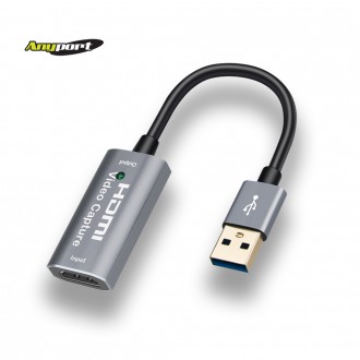 [Anyport] card ghi hình hdmi 4K 60HZ bảng ghi phát sóng đầu ra ghi video HDC4K