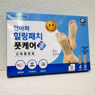 Anpa Healing Patch Chăm sóc bàn chân Miếng dán từ tính mát mẻ 4 miếng + 8 lần nạp lại