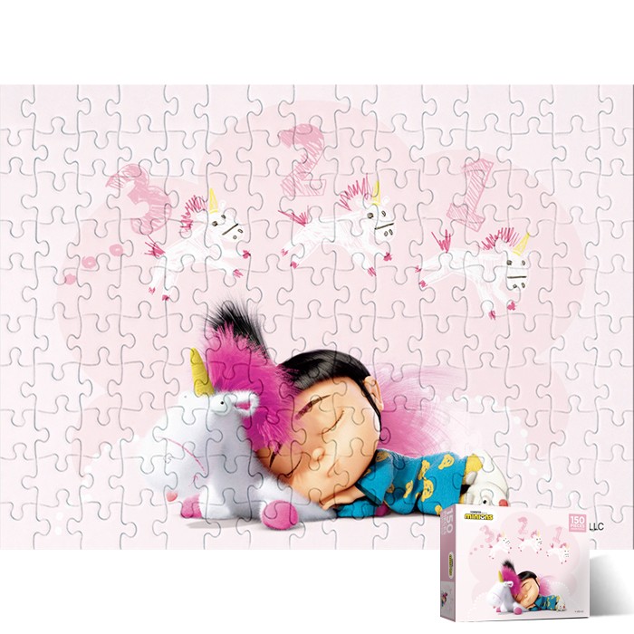 Bộ xếp hình 150 mảnh Minions Unicorn và Agnes Alok AL150-63