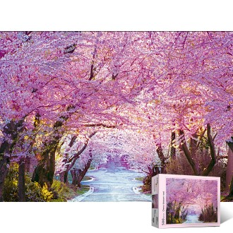 Bộ xếp hình 500 mảnh Cherry Blossom Road Puzzle Life PL869