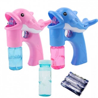 Súng bong bóng tự động Dolphin Melody được chứng nhận KC Bao gồm 2 chất lỏng nạp lại và 3 pin AA