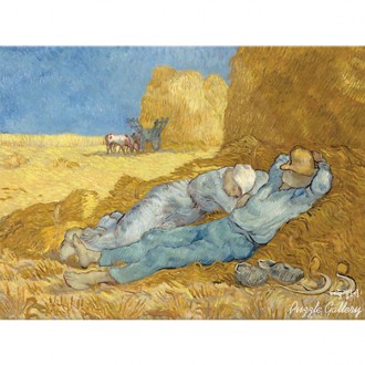 Bộ Xếp Hình 500 Mảnh Miêu tả Giấc Ngủ Trưa của Van Gogh Bức tranh nổi tiếng Puzzle Life PL852