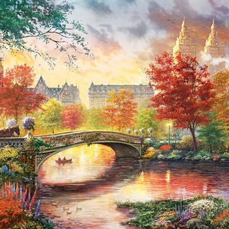 1000 mảnh ghép hình phong cảnh mùa thu ở New York Puzzle Life PL1357