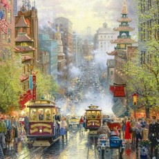 1000 mảnh ghép Kincaid San Francisco Street Puzzle Life PL1335