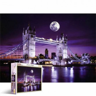 1000 mảnh ghép Tower Bridge cảnh đêm xếp hình cuộc sống PL1180