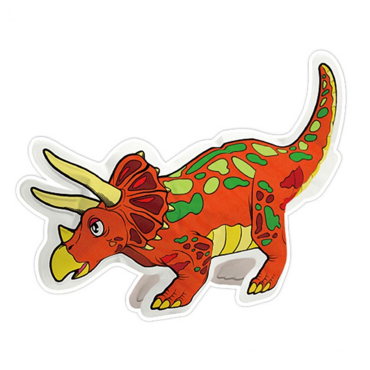 Tự làm chữ rune màu Trang tô màu thời kỳ khủng long Triceratops (5 gói)